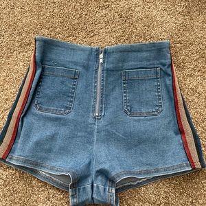 Wild Honey High Waisted Stretchy Jean Shorts